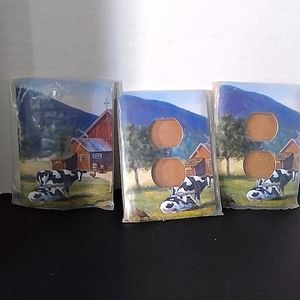 Switchplate Gallery Holstein cows